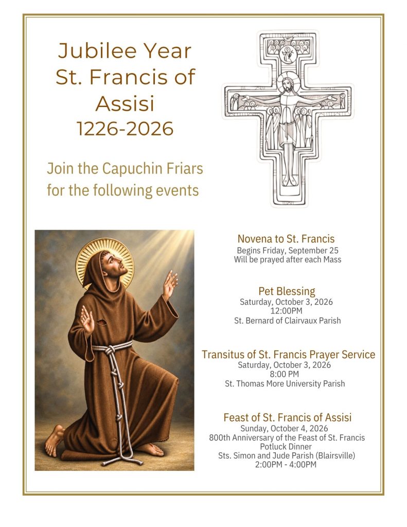 updated St. Francis feast day events