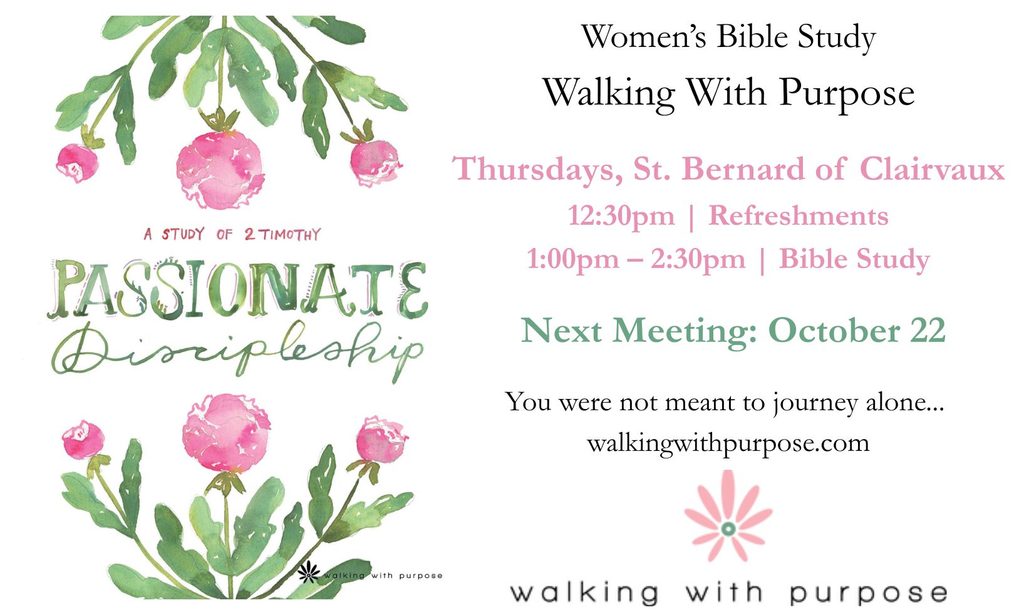 walking with purpose meeting oct 22
